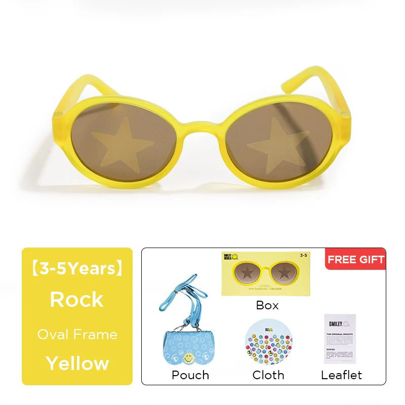 SmileyWorld Kids Sunglasses Oval Sunlight Yellow - Image 9