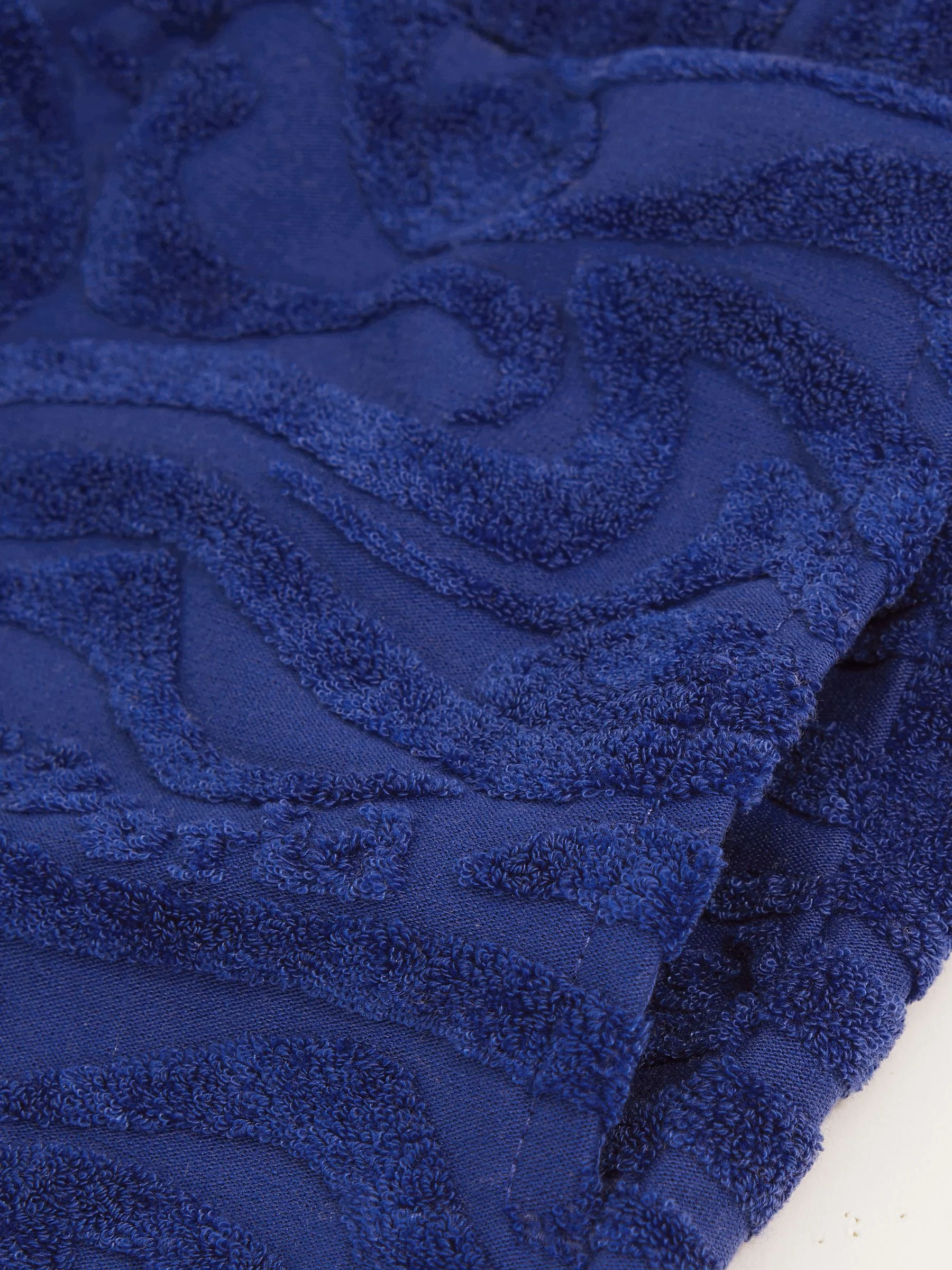 SmileyWorld | Reiss Wave Texture Shorts in Bright Blue - Image 4